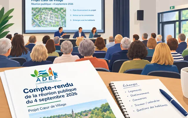 Compte-rendu de la réunion publique Coeur de Village du 4 septembre 2026